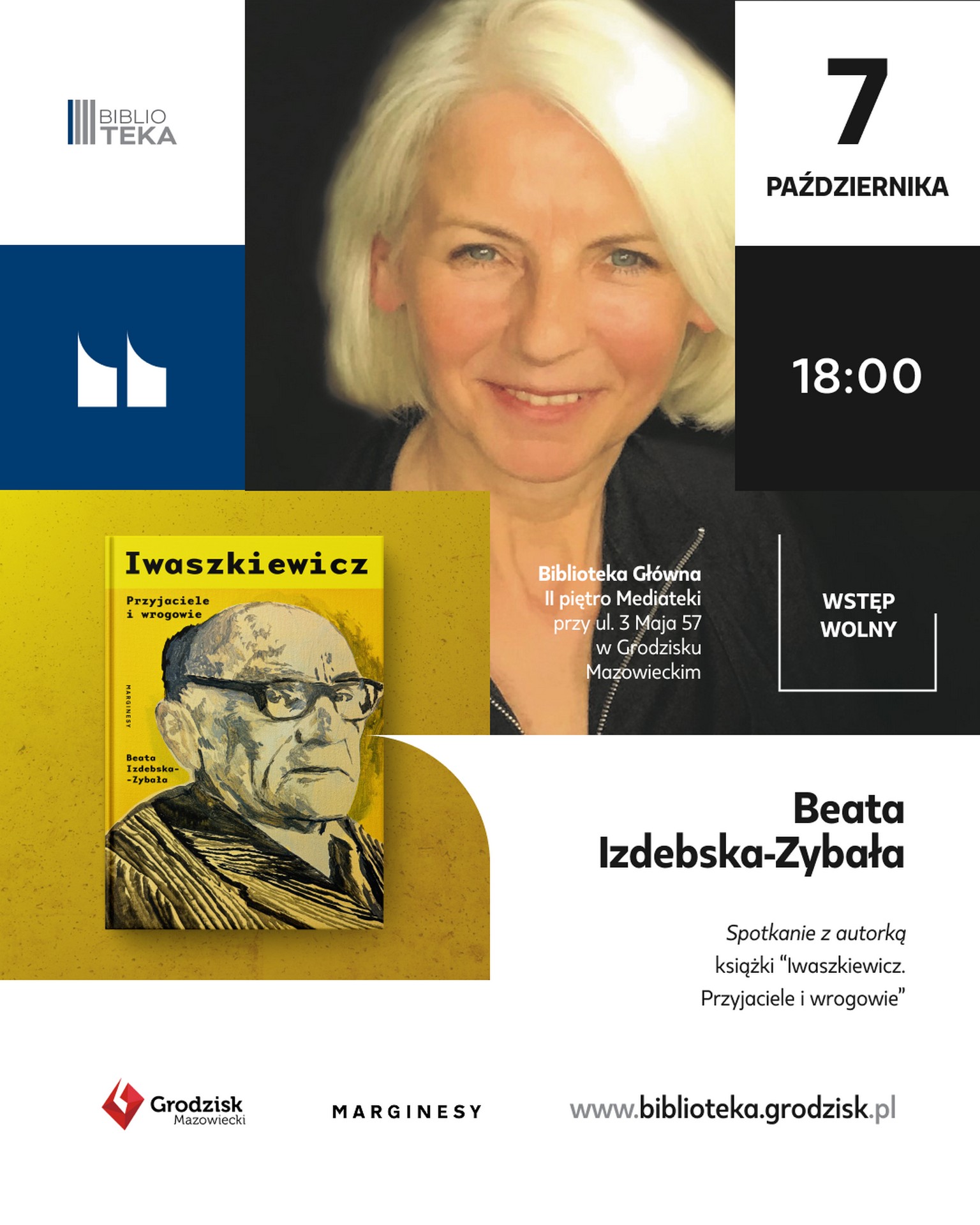 NA zdjęciu jest autorka książki o Iwaszkiewiczu, Beata Izdebska - Zybała